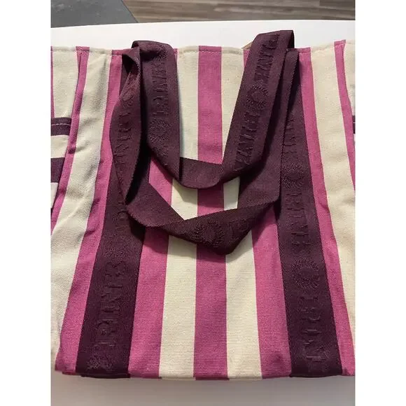 NWT PINK Tote Bag Pink and Purple Great for Travel - Picture 2 of 7